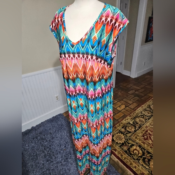 karin stevens Dresses & Skirts - KSL Karin Stevens Boho Maxi Dress 1X